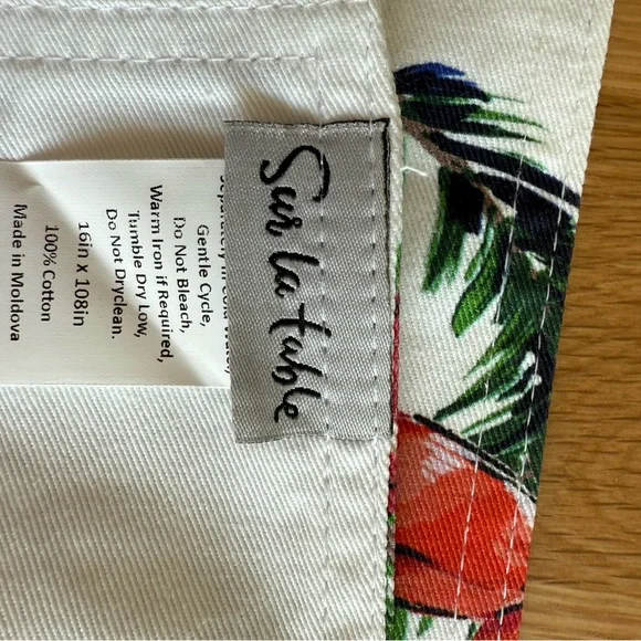 Sur la Table Christmas Table Runner- Long 108”x 16” - Picture 5 of 6